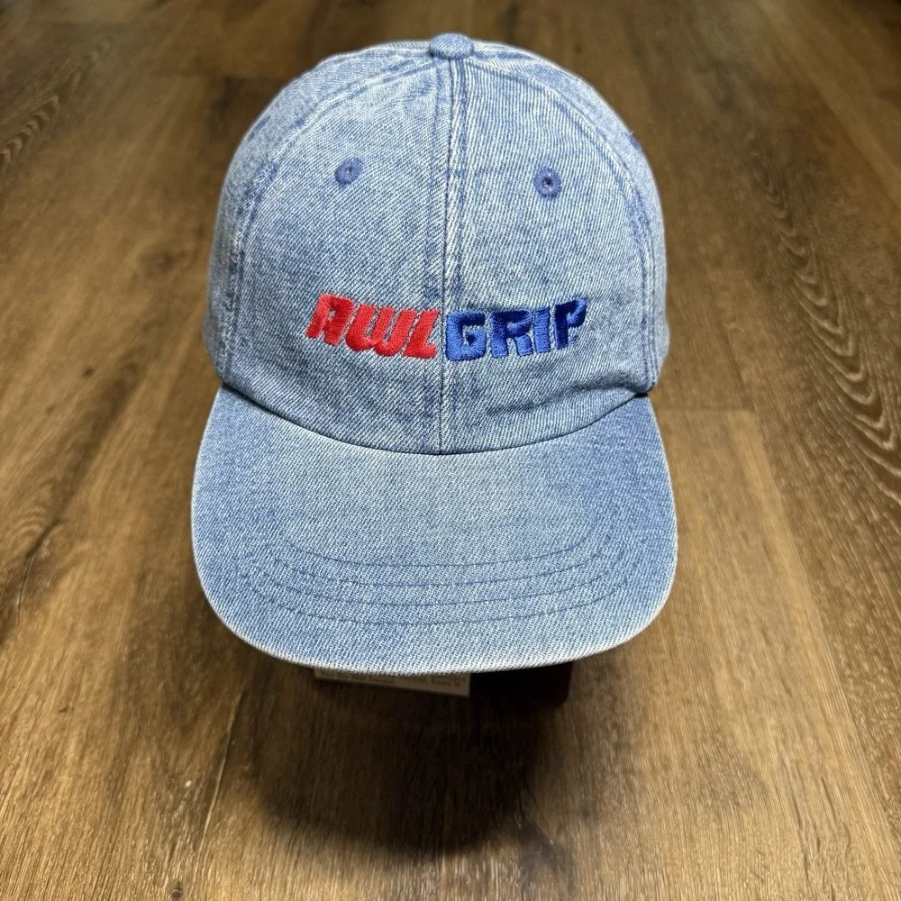 Vintage Painter Hat Blue Jean Denim Faded Trucker Western Indie Sleaze 90s‎